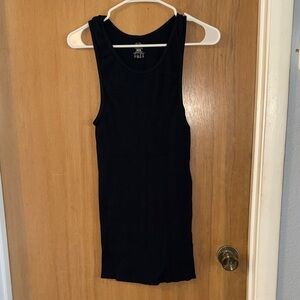 Fruit of the Loom Men's Black Ribbed Tank Large